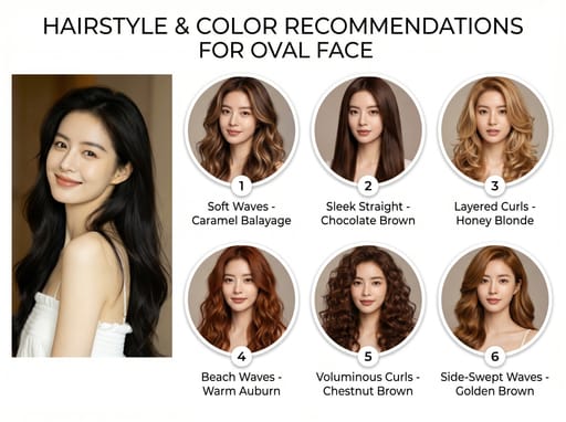 हेयरस्टाइल और रंग सिफारिश इन्फोग्राफिक preview 1