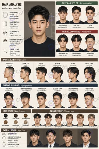 Frisuren-Guide-Infografik preview 1