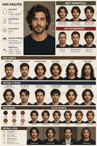 Men's Wavy Medium Hair Guide