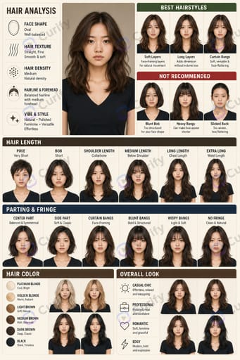 Nano Banana Prompt: Hairstyle Guide Infographic Generator | Curify AI