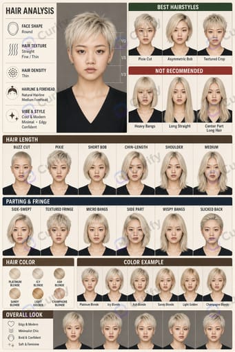 Nano Banana Prompt: Hairstyle Guide Infographic Generator | Curify AI