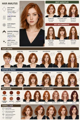 Nano Banana Prompt: Hairstyle Guide Infographic Generator | Curify AI