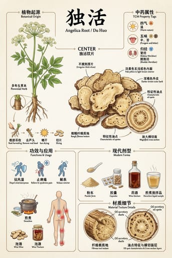 Nano Banana Prompt: Panorama-Zerlegungsdiagramm für chinesische Kräuter｜Curify AI