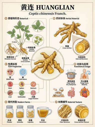 Nano Banana Anahtar Kelimeleri: Geleneksel Bitkisel Tıbbi Panorama Ayrıntılı Görüntü Üretici｜Curify AI