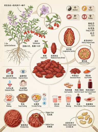 Nano Banana 提示词：中草药全景分解图生成器｜Curify AI