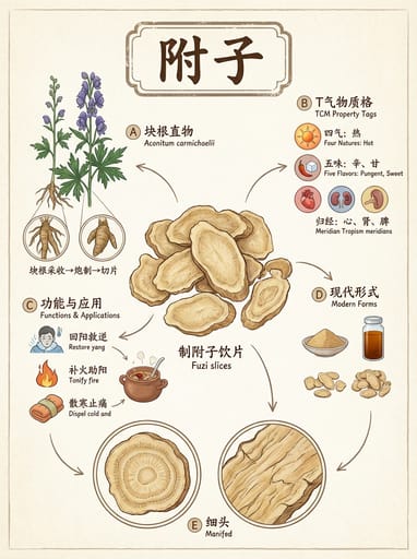 Nano Banana Prompt: Panorama-Zerlegungsdiagramm für chinesische Kräuter｜Curify AI