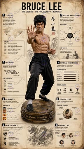 Historical Figure Biography Vintage Infographic preview 1