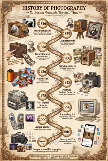 Nano Banana Prompt: Generador de Infografía de Línea de Tiempo Histórica | Curify AI