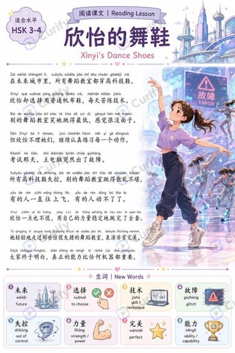 Nano Banana Prompt: HSK Bilingual Reading Text Lesson Poster | Curify AI