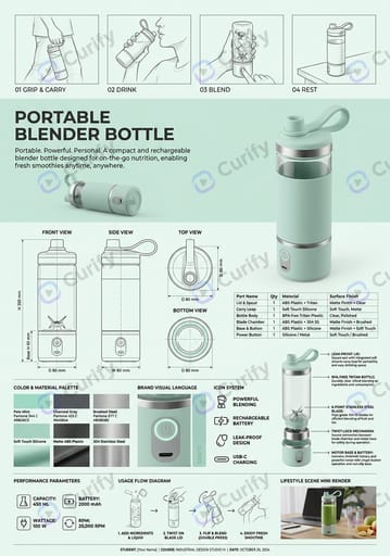 Tablero de Presentación de Diseño Industrial