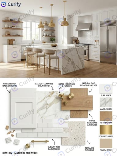 Nano Banana Prompt: Interior Design Mood Board Generator | Curify AI