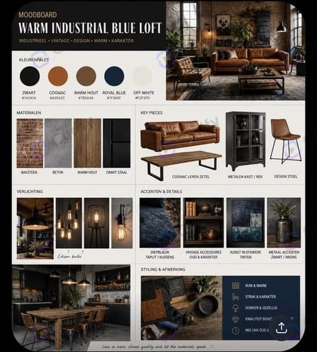 Innenarchitektur Moodboard