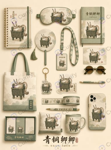 Nano Banana Prompt: IP Cultural & Stationery Merchandise Mockup Set Generator | Curify AI