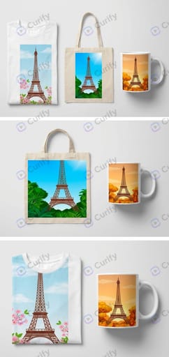 IP Cultural & Stationery Merchandise Mockup