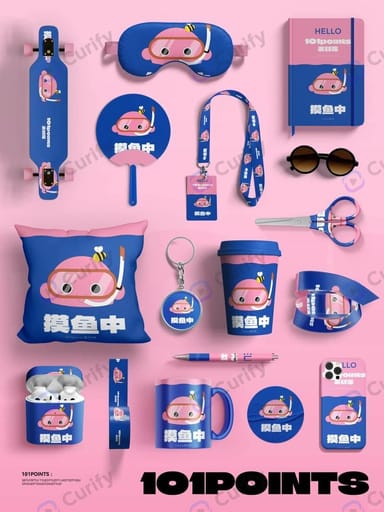 Nano Banana Prompt: IP Cultural & Stationery Merchandise Mockup Set Generator | Curify AI