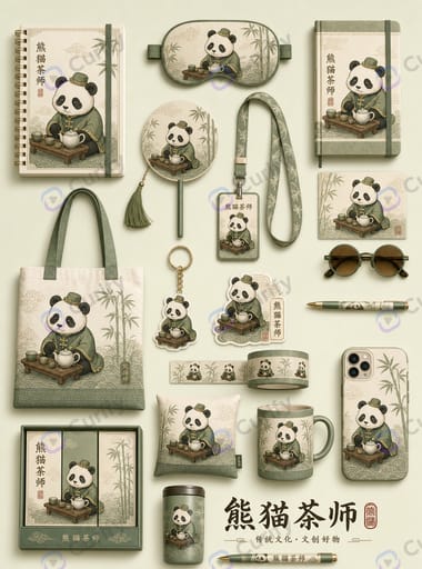 Nano Banana Prompt: IP Cultural & Stationery Merchandise Mockup Set Generator | Curify AI