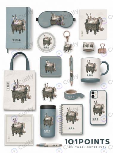 Nano Banana Prompt: IP Cultural & Stationery Merchandise Mockup Set Generator | Curify AI