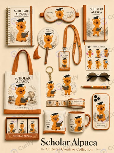 Nano Banana Prompt: IP Cultural & Stationery Merchandise Mockup Set Generator | Curify AI