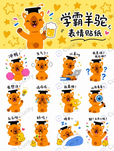 Nano Banana Prompt: IP Emoji Sticker Sheet Poster Generator | Curify AI