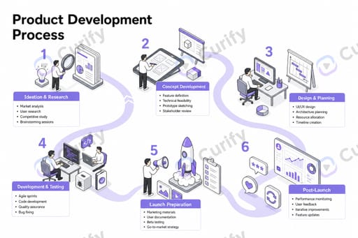 Nano Banana Prompt: Isometric Business Process Roadmap Infographic Generator | Curify AI