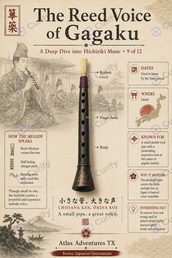 Japanese Instrument Info Poster