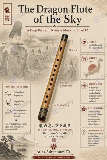 Nano Banana Prompt: Japanese Traditional Instrument Info Poster Generator | Curify AI