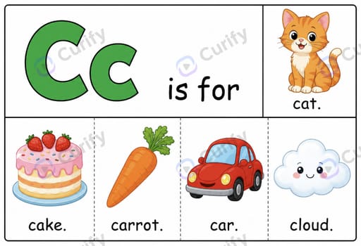 Nano Banana Prompt: Kids English Phonics & Sentence Flashcard | Curify AI