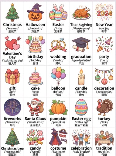 Kids Vocabulary Poster Generator (Bilingual Watercolor) | Curify AI