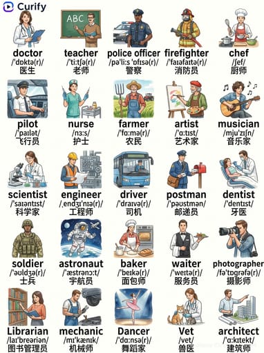 Kids Vocabulary Poster Generator (Bilingual Watercolor) | Curify AI