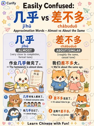 Nano Banana Prompt: Language Word Comparison Educational Poster | Curify AI