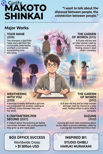 Manga Artist Infographic Poster