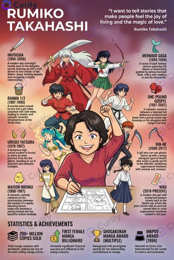 Manga Artist Infographic Poster