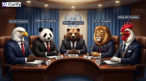 Nano Banana 提示词：MBTI 16 人格动物拟人插画生成器｜Curify AI