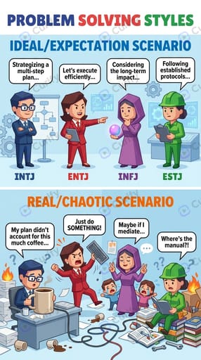 MBTI Comparison Infographic preview 1
