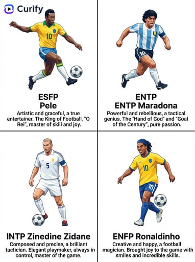 Football en Pele Maradona Zinedine Zidane Ronaldinho