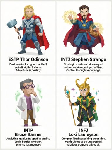 Nano Banana 提示词：MBTI角色可视化生成器｜Curify AI