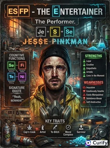 Nano Banana 提示词：MBTI角色可视化生成器｜Curify AI