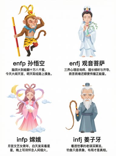 Nano Banana 提示词：MBTI角色可视化生成器｜Curify AI