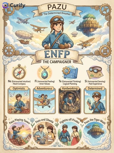 Nano Banana Prompt : Générateur de carte de personnage MBTI Ghibli | Curify AI