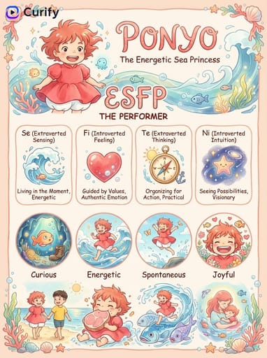 Nano Banana Prompt: Generador de Tarjetas de Personaje MBTI de Ghibli | Curify AI