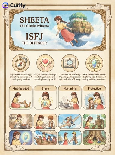 Nano Banana Prompt : Générateur de carte de personnage MBTI Ghibli | Curify AI