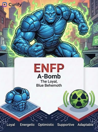 Nano Banana Prompt: Generador de Infografías de Superhéroes MBTI Marvel | Curify AI