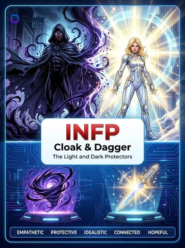 Nano Banana Prompt : Générateur d'infographies de super-héros MBTI Marvel | Curify AI