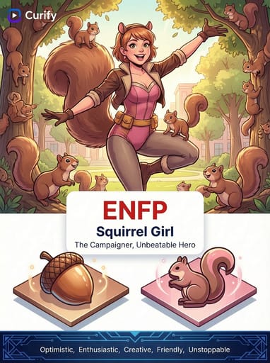 Nano Banana Prompt: MBTI漫威超级英雄信息图生成器 | Curify AI