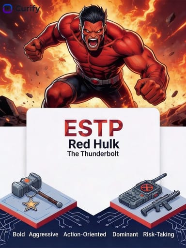 Nano Banana Prompt: MBTI Marvel Superhero Infographic Generator | Curify AI