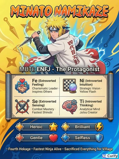 Nano Banana Prompt : Générateur de Carte de Personnage MBTI Naruto | Curify AI