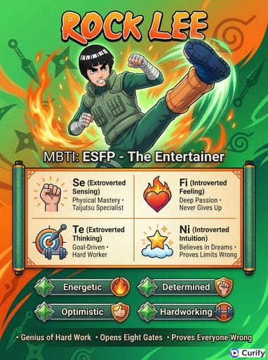 Nano Banana Prompt : Générateur de Carte de Personnage MBTI Naruto | Curify AI