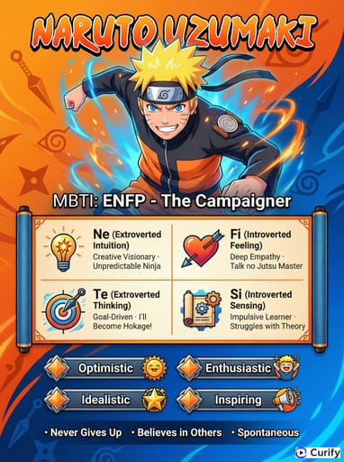 Nano Banana Prompt: Naruto MBTI Charakterkarten Generator | Curify AI