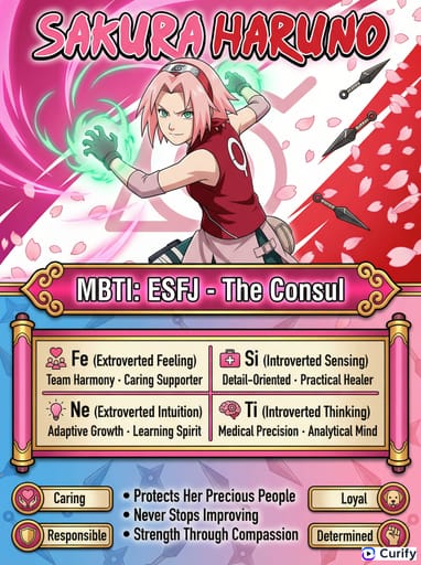 Nano Banana Prompt: Naruto MBTI Charakterkarten Generator | Curify AI