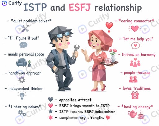 Nano Banana Prompt: MBTI 관계 인포그래픽 생성기 | Curify AI